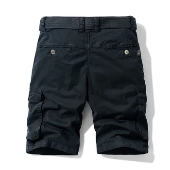 Luulla Mænd 2020 Sommeren Nye Casual Vintage Bomuld Twill Cargo Shorts Mænd Outwear Mode Solid Classic Lommer Legwear Shorts Mænd