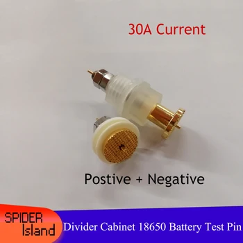 1pairs 18650 forgyldt Kobber Fire-Wire Batteri Probe Fingerbøl Test stand Lithium Af Test Opladning Pin-Polymer Test