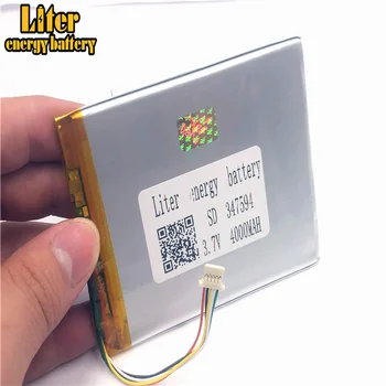 1,0 MM 5pin stik 347594 357595 4000mah 3,7 V Billig pris lithium-polymer-batteri til tablet-pc