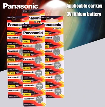 20PCA Panasonic batteritype batteriets levetid cr1632 knap celle coin batteri 3v watch fjernbetjening bil nøgler DL1632 ECR1632 GPCE1632 lithium batteri