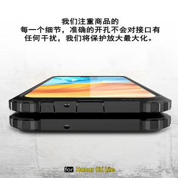 For Huawei Honor 9X Lite Tilfælde Dække Ære 9X Pro Premium Anti-banke Kofanger Robust Rustning Silikone Tilbage Mobiltelefon Sag Ære 9X Lite