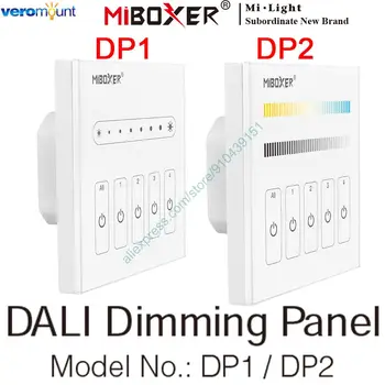 MiBoxer DP1 DP2 DALI 86 Touch-Panel Enkelt Farve / CCT DALI Dimming Smart LED-Lysdæmper-Controller for Enkelt Farve / CCT LED Strip