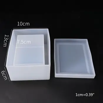 DIY Tissue Box Crystal Epoxy Mould Daglige Fornødenheder Papir Bil Væv Tilfælde Silikone Formen