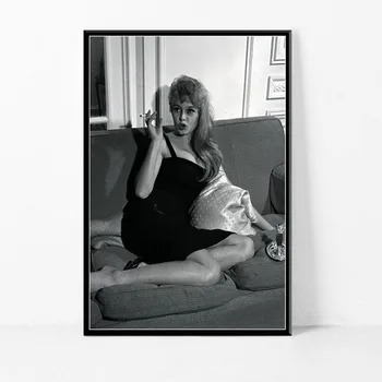 Sexede Brigitte Bardot Movie Star Skuespiller Plakater Og Print På Lærred Male Billeder På Væggen Vintage Dekoration I Hjemmet Indretning