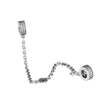 CKK 925 Sterling-Sølv Snefnug Kæde DIY Passer til Oprindelige Charme Armbånd med at Lave Smykker