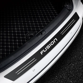 Tilbehør til bilen Kuffert bagtrop Plade Anti-friktion Mærkat for ford focus 2 3 4 mondeo fiesta ecosport kuga Fusion Ghia