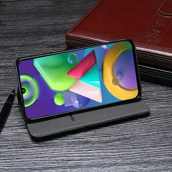 For Samsung M21 Tilfælde Luksus Retro Nitte Flip Wallet Læder Phone Case for Samsung Galaxy M21 Dække Capa Tilbehør