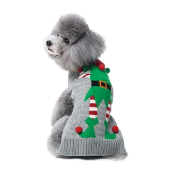 Strikkede Hund Tøj, Vinter, Santa Claus/Rensdyr Kostume Hvalp Jumper Pels Varm Hund Sweater Jul