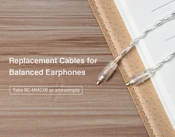 FiiO RC-MMCXB Afbalanceret øretelefon udskiftning kabel 2,5 mm stik til fiio f5 fh1 f9 pro for shure se215 se535 ue900 for westone w40