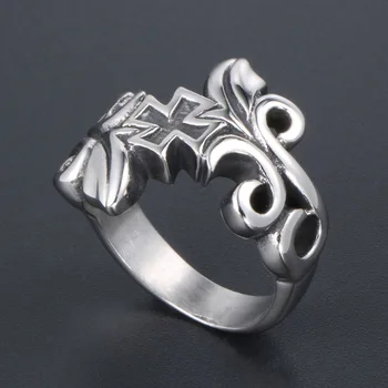 Hemiston Vintage Ring Mode Udsøgt Rattan Stemmer Titanium Stål Ring
