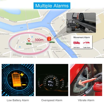 Concox AT4 Magnetiske GPS Tracker Anti-Tyveri GSM Vandtæt IP65 Aktiv Locator med 10000mAh Real-Time Sporing APP til Google Map