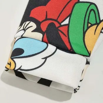 Disney Sweatshirts Vintage Minnie Mickey Mouse, Donald Daisy Duck Pluto Tegnefilm Print-O-Hals Lange Ærmer Søde Kvinder Harajuku Toppe