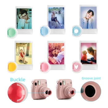 CAIUL Accessorie kit Kompatibel med Fujifilm Instax Mini-11 Instant Film Kamera, der følger sagen, og mere-Blå-pink-blomst