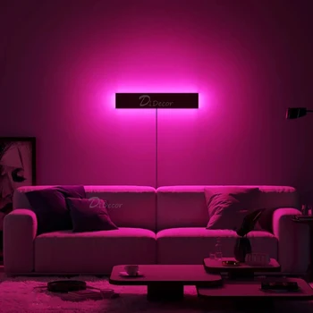 Nordisk RGB LED Væg Lampe til Soveværelset ved siden af Sengen,boligindretning væglampe Farverige Stue Indendørs Kontor Kampprogram