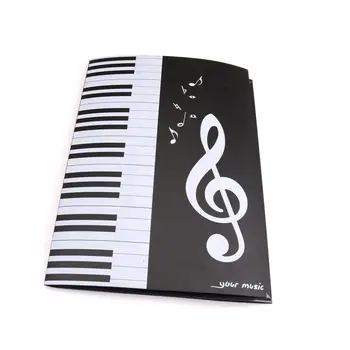Foldbar Musik Ark Score Mappe A4-Størrelse Udvidet Klaver Score Mappen Musik Tilbehør