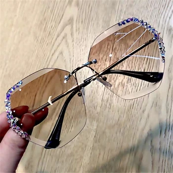 2020 ny dame Solbriller med diamant briller