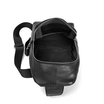 AETOO Læder mænd bryst bag -, mode -, cross-body taske, første lag af koskind med høj kapacitet casual skulder taske