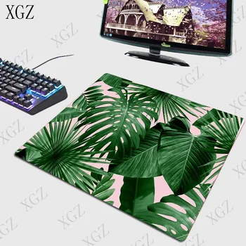 XGZ Grøn Banan Blad Gaming Mus og Tastatur Mat Store Lock Kant Pad Gamer Bærbare Computer, pad s Kontor