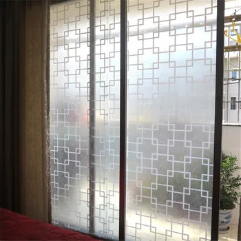 2/3/5 Meter Mat Selvklæbende Folie Til Vinduer Privacy Glas Stickers Hvid Stribe Blinds Soveværelse Stue
