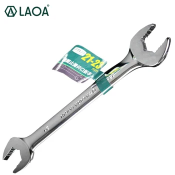 LAOA CR-V er Åben Skruenøgle Dobbelt Hoved gaffelnøgle Anti-slip produkter med Dobbelt anvendelse, Skruenøgle for Elektriske Apparater Reparation
