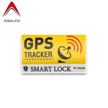 Aliauto Kreative Advarsel Bilen Mærkat GPS Tracker Decals Smart Lås Solcreme Reflekterende, Anti-UV-Decal PVC Dekoration,10cm*6cm