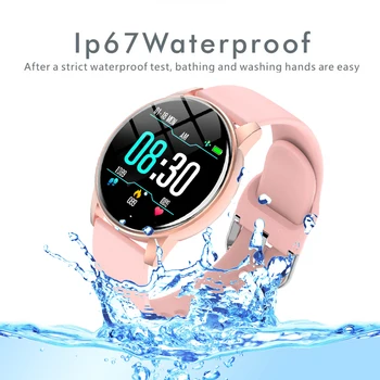 Kvinder Smart Watch-Real-time Vejr Prognose Aktivitet Tracker pulsmåler SmartWatch Vandtæt Band Til Android, IOS ZL01
