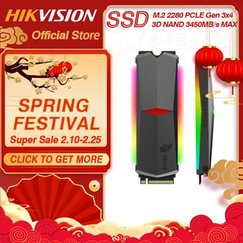 Hikvision HikStorage SSD RGB 256GB 512GB 1TB M. 2 ngff Nvme PCIe Interne ssd-Disk SDD 2280 til Bærbar Desktop TLC Disk