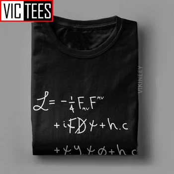 Afslappede Univers Lagrange T-Shirt, Mænds Bomuld T-Shirt Videnskab Fysik Nørd Ligning Nørd Vinter