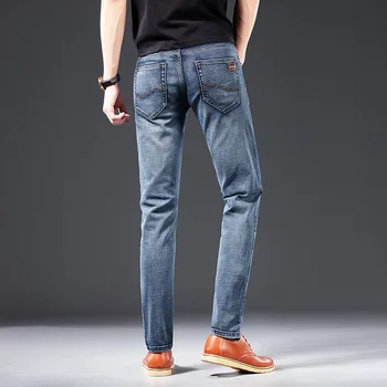 2020 Forår og Efterår Nye jeans Mænd Mode af høj kvalitet, slim fit plus size retro denim bukser Helt mænds tøj