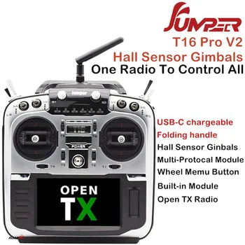 Jumper T16 Pro V2 16CH 2,4 GHz Nye Hall-Sensor Kardanled Indbygget Multi-Protokol-Modul radiosender OpenTX for RC Drone
