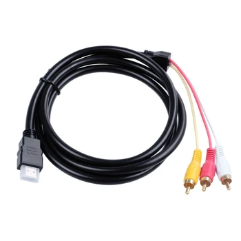 1,5 m kompatibel video video 3 - til-RCA-kabel HDMI AV HDMI-line video-og AV-HDMI-kabel-adapter gul