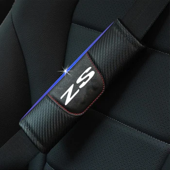 For MG Zs 2stk Mode Carbon Fiber Læder Bil Sikkerhedssele Dækker Bilens Sikkerhedssele Shoulder Pad Bil Bil Styling Tilbehør