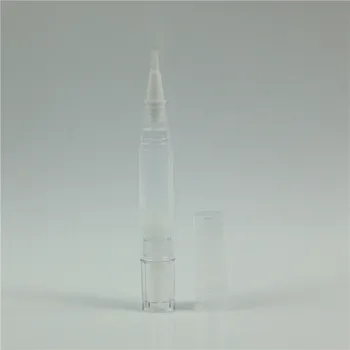 50stk 3ml/5ml Tom Gennemsigtig Twist Pen Kosmetiske Container Lip Gloss Øjenvipper Vækst Flydende Søm Ernæring Olie Kuglepenne Med Pensel