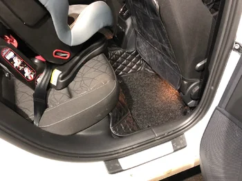 Sort bil gulvmåtter for SKODA OCTAVIA 2020 Bil Måtter bil tilbehør, der er Tilpasset automatisk skoindlæg bil tæppe dækning