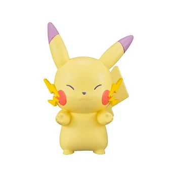 Takara Tomy 6STK/set Pikachu Spillene Action Figur Pokemon Store Hoved Dukke Sove Elf Serie Bold Børn Toy Gaver