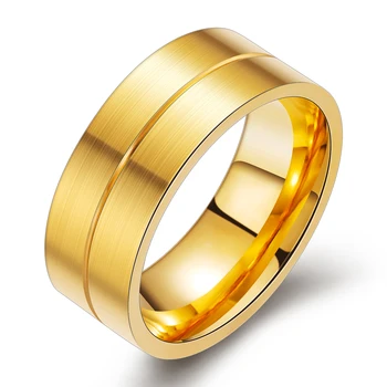 Nye Ankomst 2019 Par Smykker Ringe for Elskere af Rustfrit Stål Guld Ring Med Krystaller Navn Stempel til Rådighed