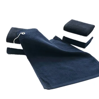 CRESTGOLF Golf Håndklæder Bomuld 32cmx40cm Bomuld Golf Håndklæder Sport Håndklæder Quick-dry med Metal Krog Ultra Absorpted