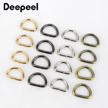 Deepeel 100/300/500pcs 10mm D-Ring Spænder, Metal Åbning hundehalsbånd Kæde Stropper Ring Spænder DIY Taske Hardware AccessoriesBF073