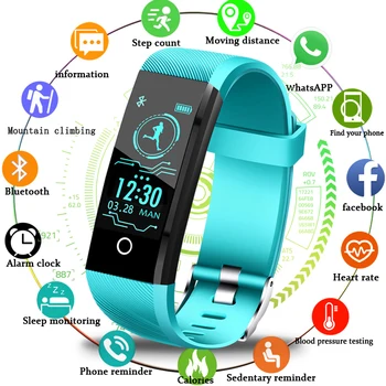 2019 Nye IP68 Vandtæt smart ur med puls health monitor blodtryk funktion til Android, IOS Fitness tracker se+max