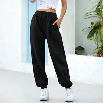 Løs Joggere Bred Ben SweatPants Kvinder Bukser Plus Size Bløde Høj Talje Bukser Streetwear Koreanske Casual Yoga Bukser