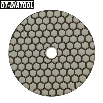 DT-DIATOOL 7pcs 125mm #100 tørslibning puder dia 5 tommer Harpiks bond diamant fleksibel polering Meget konkurrencedygtige disc sander