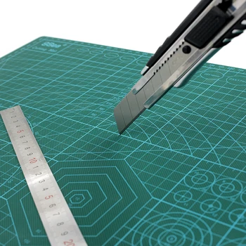 PVC Cutting Mat A4 Holdbar Self-Healing Skære Pad Patchwork Redskaber, Håndlavet