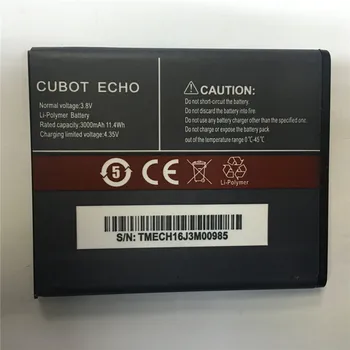 Ny, Original CUBOT ECHO 3000mAh Batteri Udskiftning af backup batteri Til CUBOT ECHO Mobiltelefon På Lager