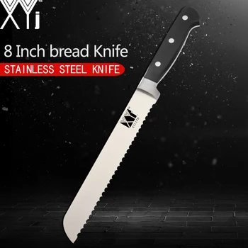 XYj Tyskland Full Tang Køkken Knive High Carbon Rustfrit Stål Køkkenkniv Ultra Skarpe Blade Madlavning Kniv Kok Anbefale