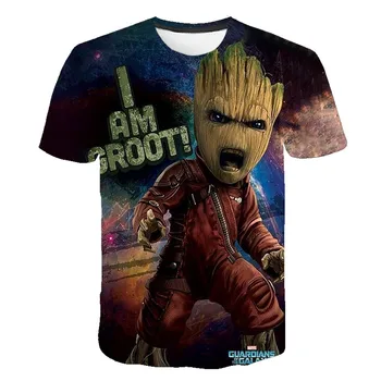 Vogter af superhelte Groot film galaxy t-shirt til sommeren nye mænd er 3D printet mænd og kvinder kortærmet t-shirt s-6xl