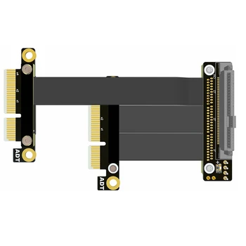 U. 2 Dual-Port-Interface U2 til PCI-E 3.0 SFF-8639 Dual Port NVMe forlængerkabel Intel Dual PCIe x2 U. 2 kabel vende 180 grader
