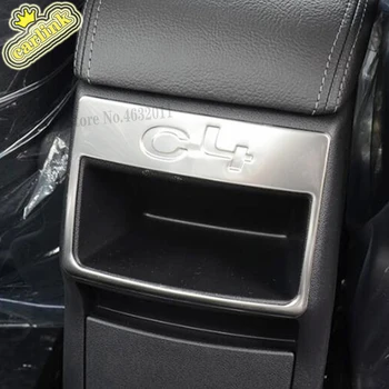 Høj kvalitet Til Citroen C4 2016 Tilbehør i Rustfrit stål Bil bagfra opbevaringsboks luftudtag panel Dækker Trim bil styling 1stk