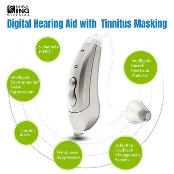 2020 Tinnitus Maskere 8-Kanals Digitale høreapparat, Audifonos Lyd Amplifers Øre Hjælpemidler til Ældre Moderat høre forstærker