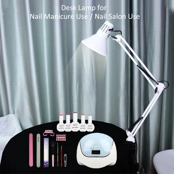 Bordlampe til Manicure 2020 Nyt for Nail Beauty Justerbar Lampe 3 Farver til Rådighed med Lys, Klip, Lys til Nail Art Udstyr