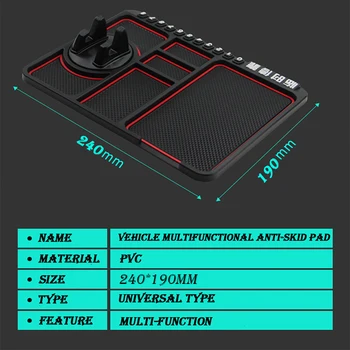 Multifunktionelle Bil Parkering-Kort Telefon Holder Anti-slip Mat For Subaru Forester Impreza Kia Ceed Citroen C3 C4 C5 Fiat BMW E70